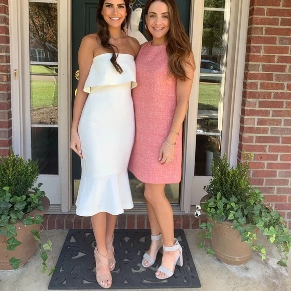 Likely Dresses | Likely White Strapless Midi Dress With Ruffle (Graduation/Cocktail Dress, Etc.) | Color: White | Size: 2 | Marianne_Cm's Closet